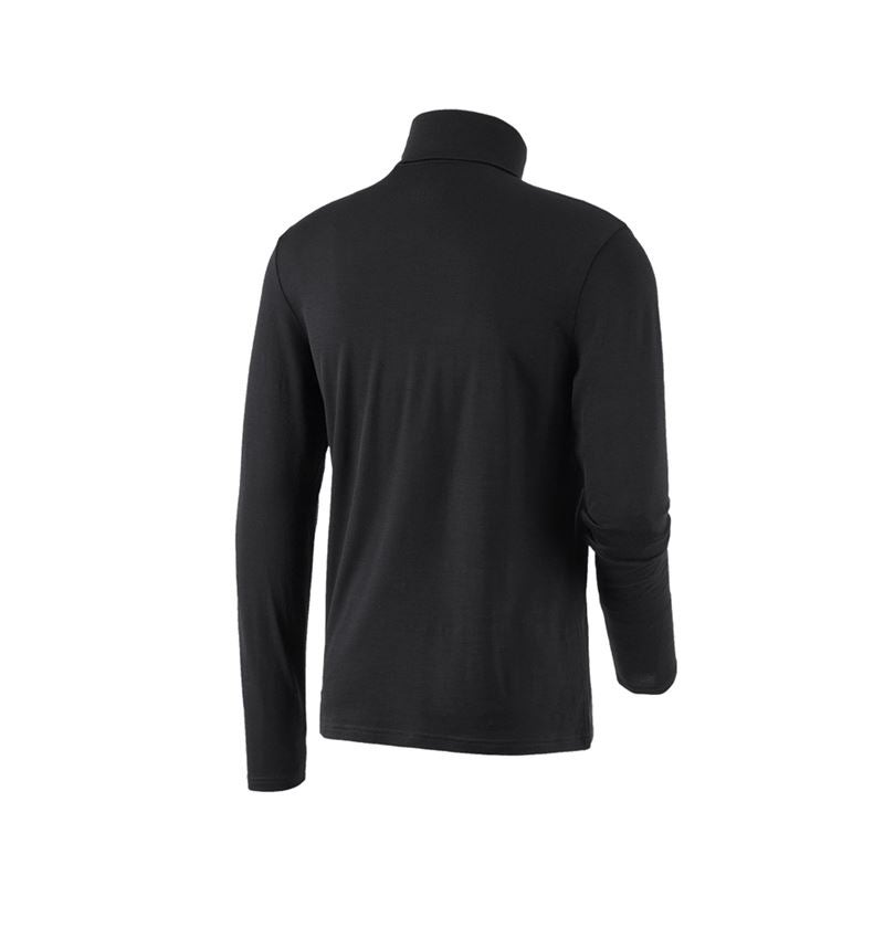 Shirts, Pullover & more: Turtle neck shirt Merino e.s.trail + black 3