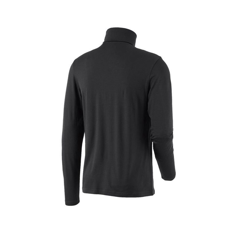 T-Shirts, Pullover & Skjorter: Rullekravetrøje Merino e.s.trail + sort/syregul 3