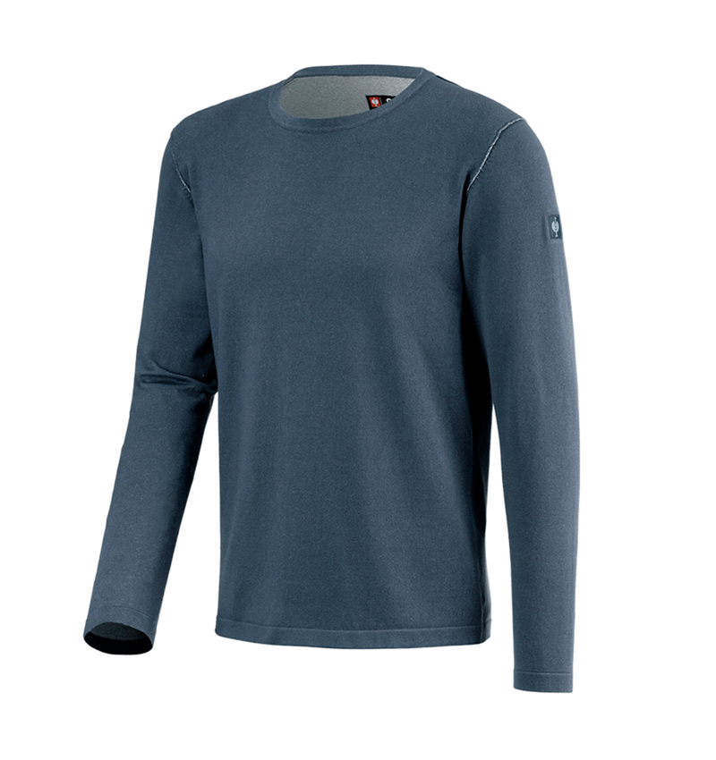 Shirts, Pullover & more: Knitted pullover e.s.iconic + oxidblue 8