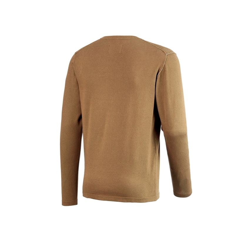 T-Shirts, Pullover & Skjorter: Strikpullover e.s.iconic + mandelbrun 9
