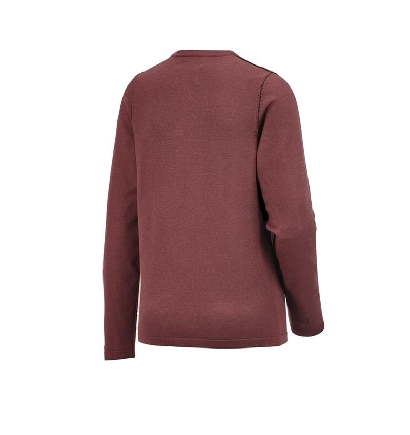 Clothing: Knitted pullover e.s.iconic, ladies' + oxidred 8