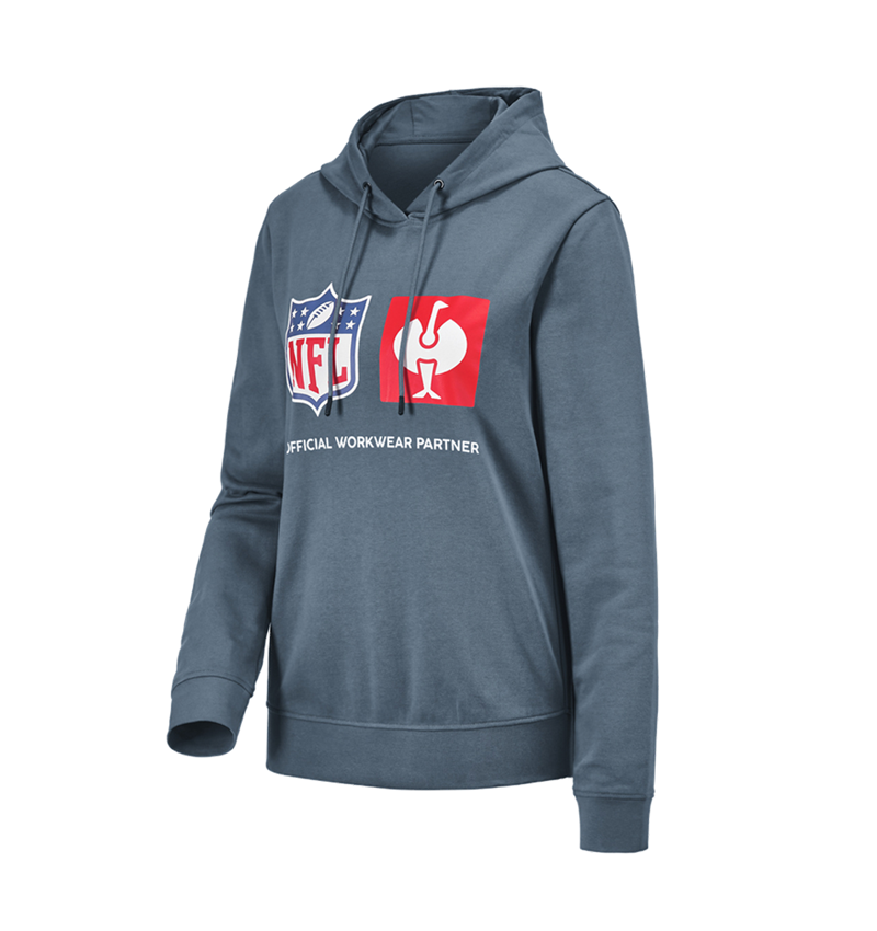 Samarbejde: NFL Hoodie cotton, ladies + oxidblå 2