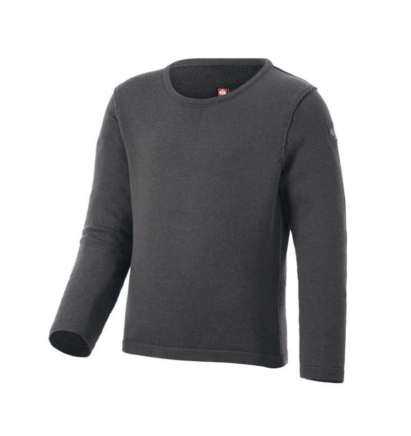 Clothing: Knitted pullover e.s.iconic, children's + carbongrey 3