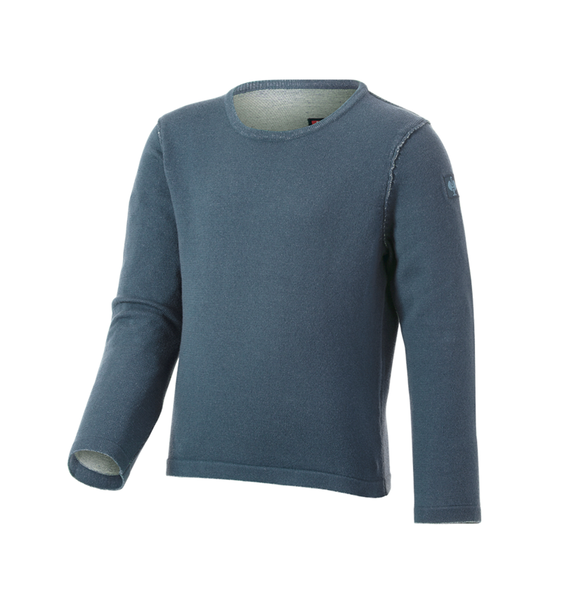 Clothing: Knitted pullover e.s.iconic, children's + oxidblue 8