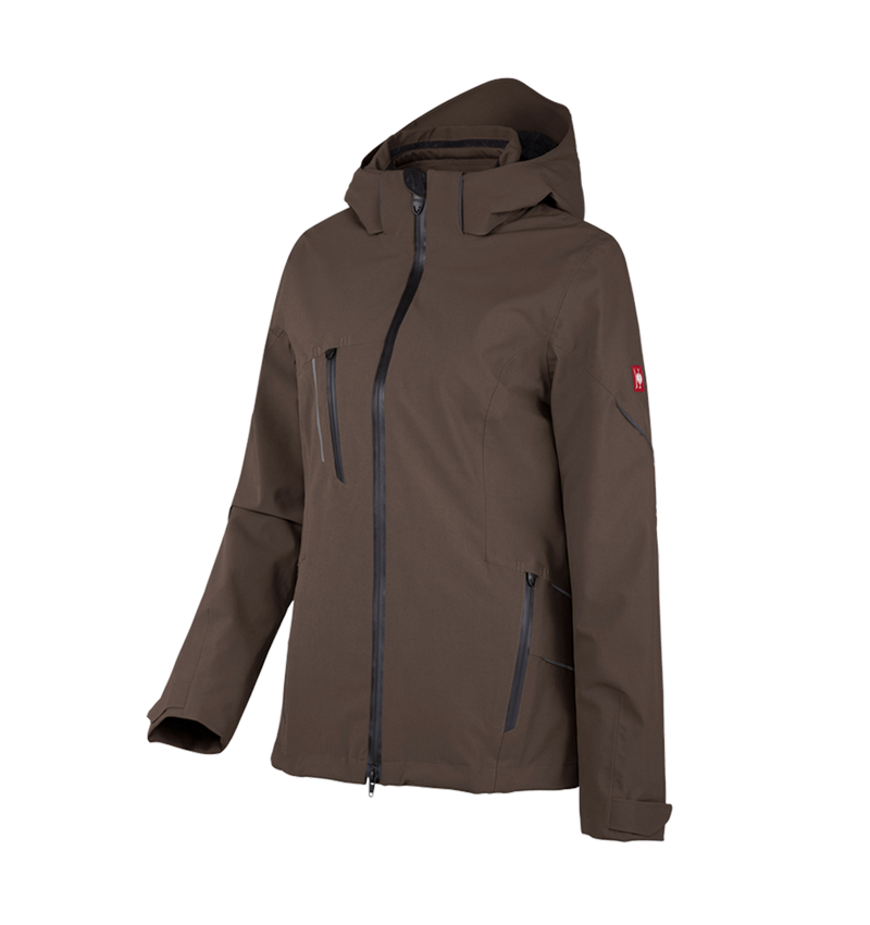 Cold: 3 in 1 functional jacket e.s.vision, ladies' + chestnut 2