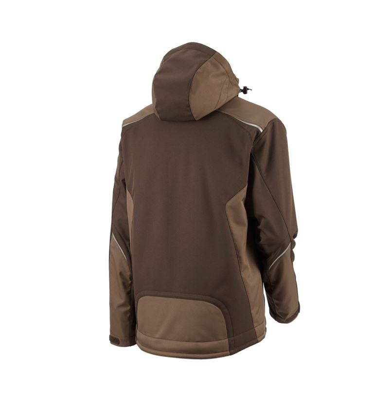 Work Jackets: Softshell jacket e.s.motion + chestnut/hazelnut 3