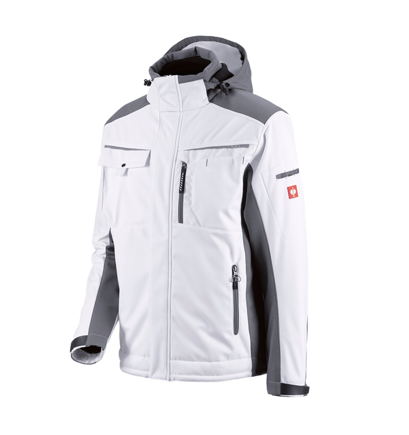 Gardening / Forestry / Farming: Softshell jacket e.s.motion + white/grey 2