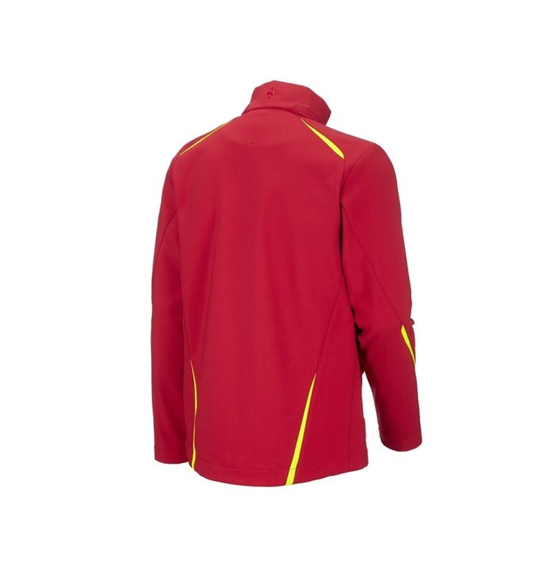 Gardening / Forestry / Farming: Softshell jacket e.s.motion 2020 + fiery red/high-vis yellow 4