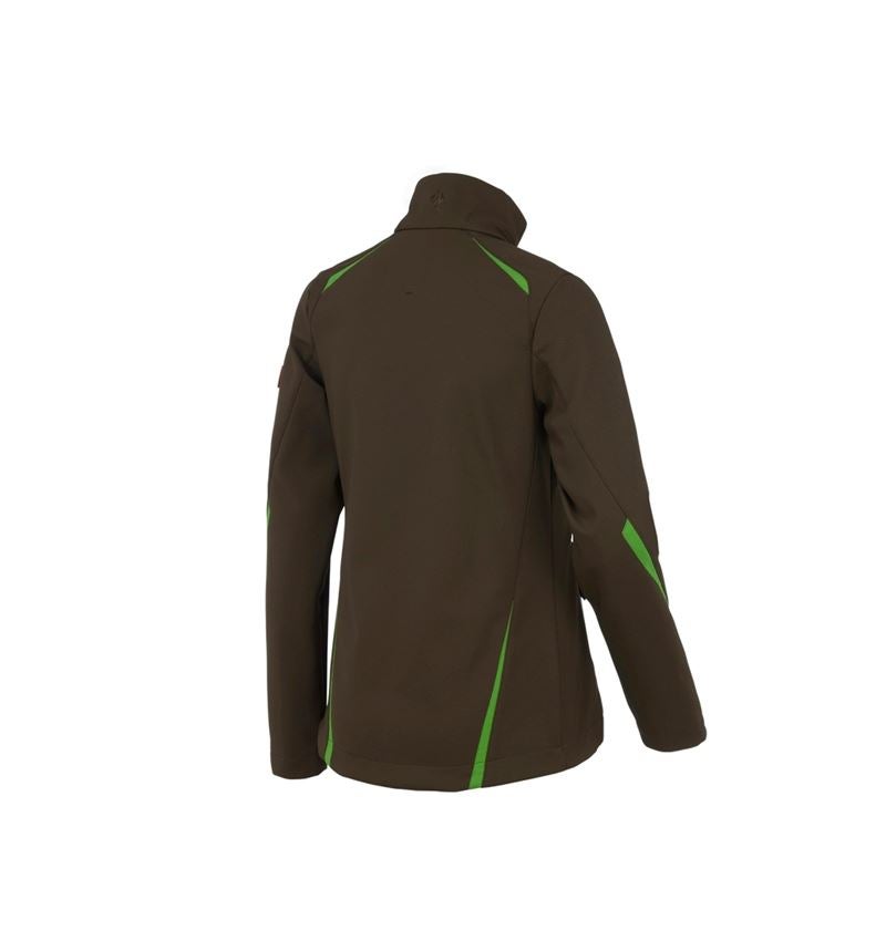 Work Jackets: Softshell jacket e.s.motion 2020, ladies' + chestnut/seagreen 3