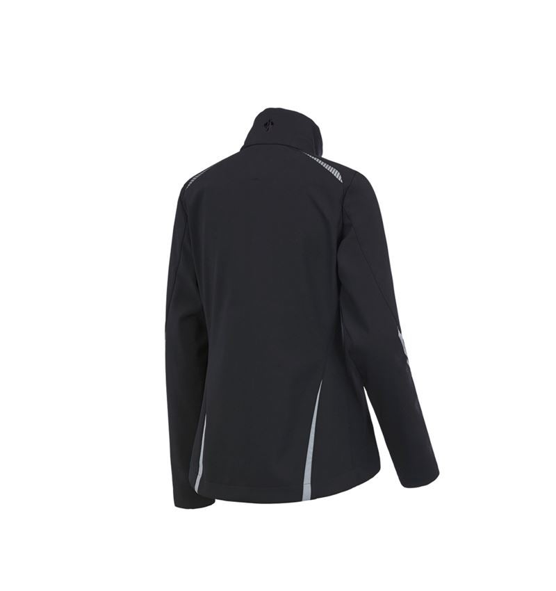 Work Jackets: Softshell jacket e.s.motion 2020, ladies' + black/platinum 5
