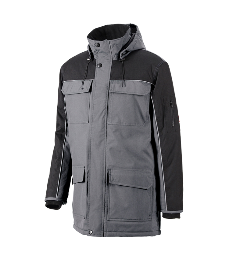 Arbejdsjakker: Parka-jakke e.s.image + grå/sort 2