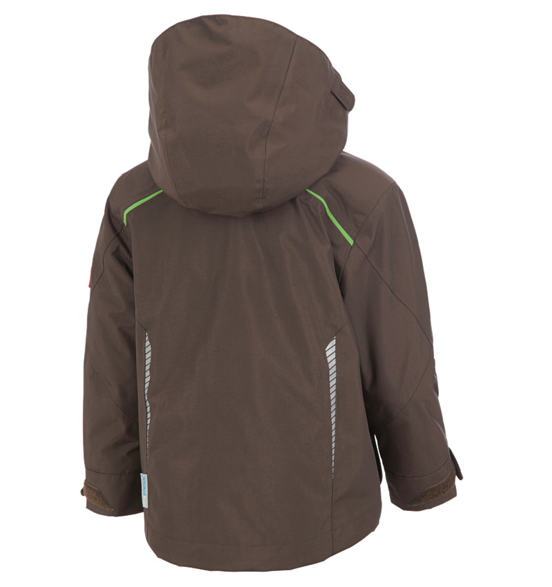 Jackets: 3 in 1 functional jacket e.s.motion 2020,  childr. + chestnut/seagreen 1