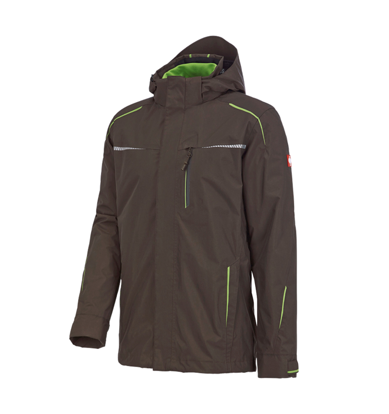 Cold: 3 in 1 functional jacket e.s.motion 2020, men's + chestnut/seagreen 2