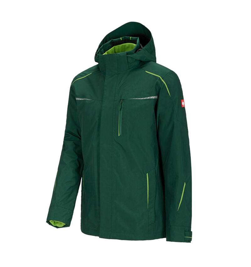Plumbers / Installers: 3 in 1 functional jacket e.s.motion 2020, men's + green/seagreen 2