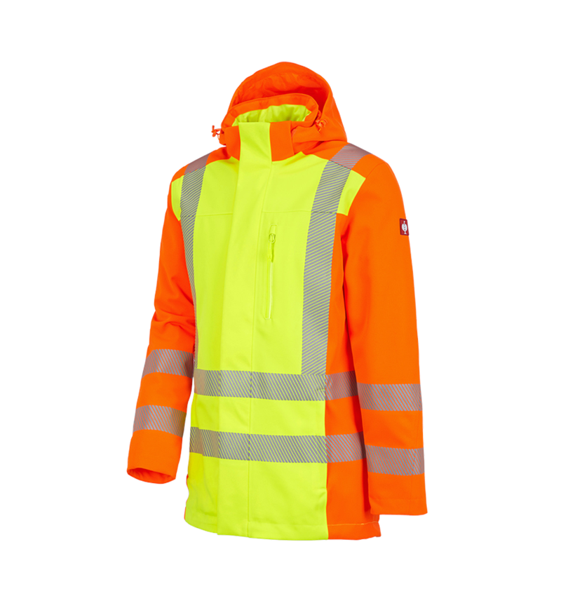 Work Jackets: High-vis functional parka e.s.motion 2020 + high-vis yellow/high-vis orange 2