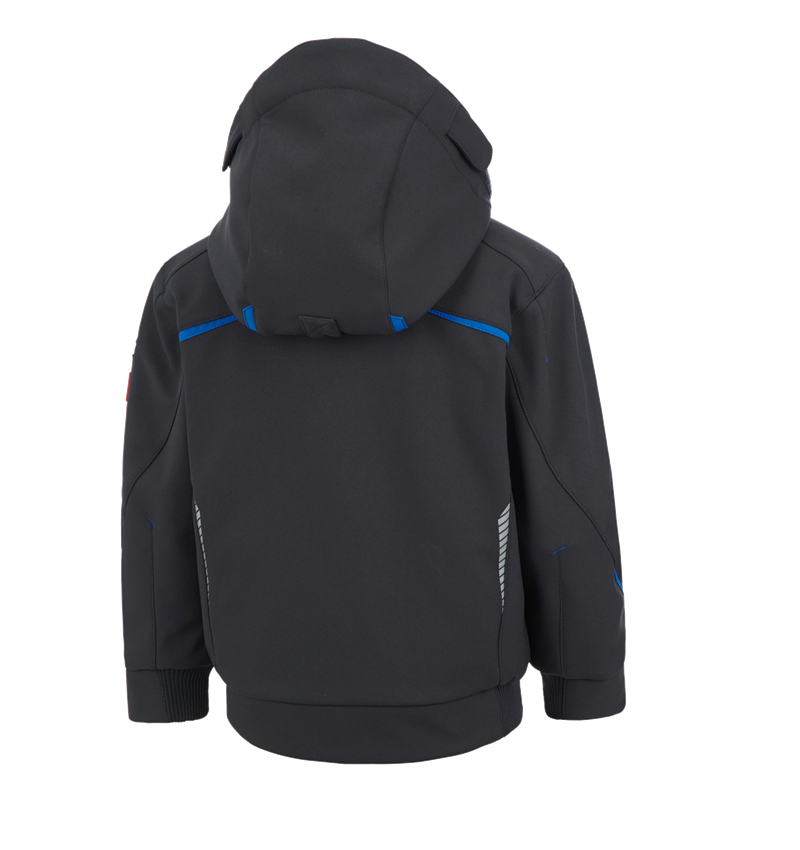 Jackets: Winter softshell jacket e.s.motion 2020,children's + graphite/gentianblue 1