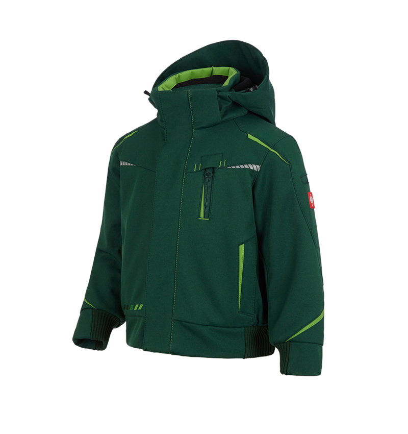 Cold: Winter softshell jacket e.s.motion 2020,children's + green/seagreen 2