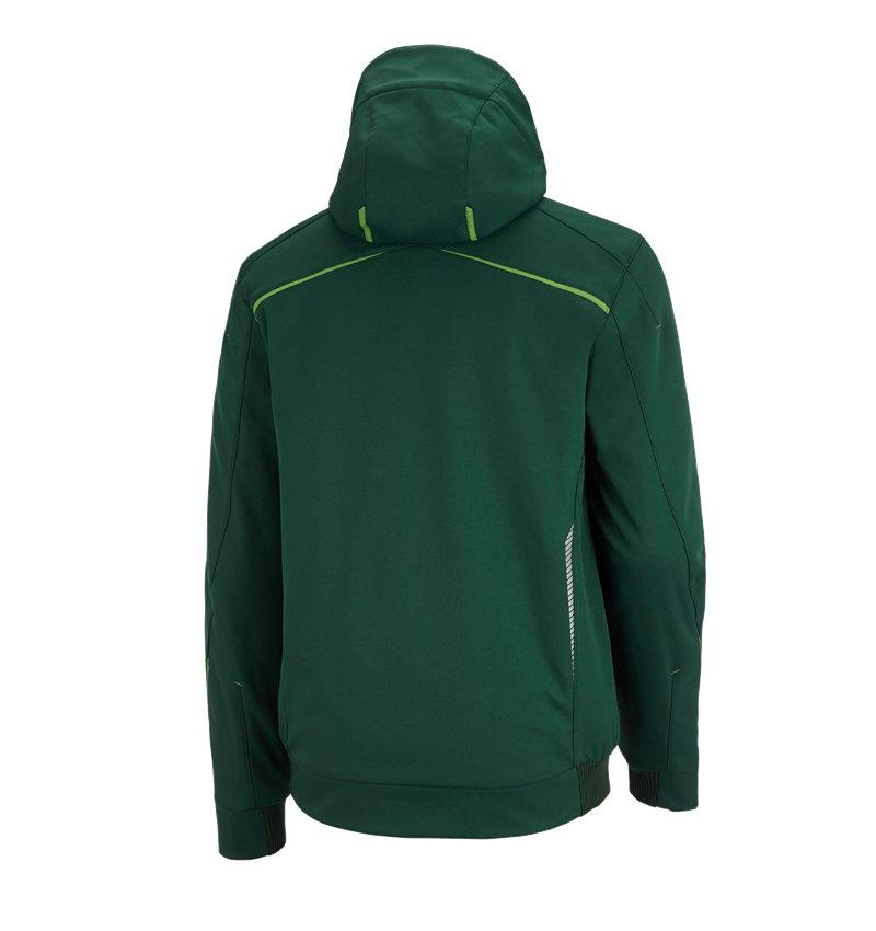 Plumbers / Installers: Winter softshell jacket e.s.motion 2020, men's + green/seagreen 3