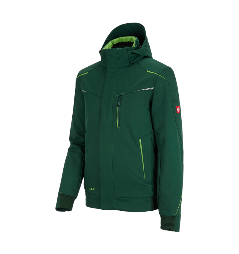 Work Jackets: Winter softshell jacket e.s.motion 2020, men's + green/seagreen 2