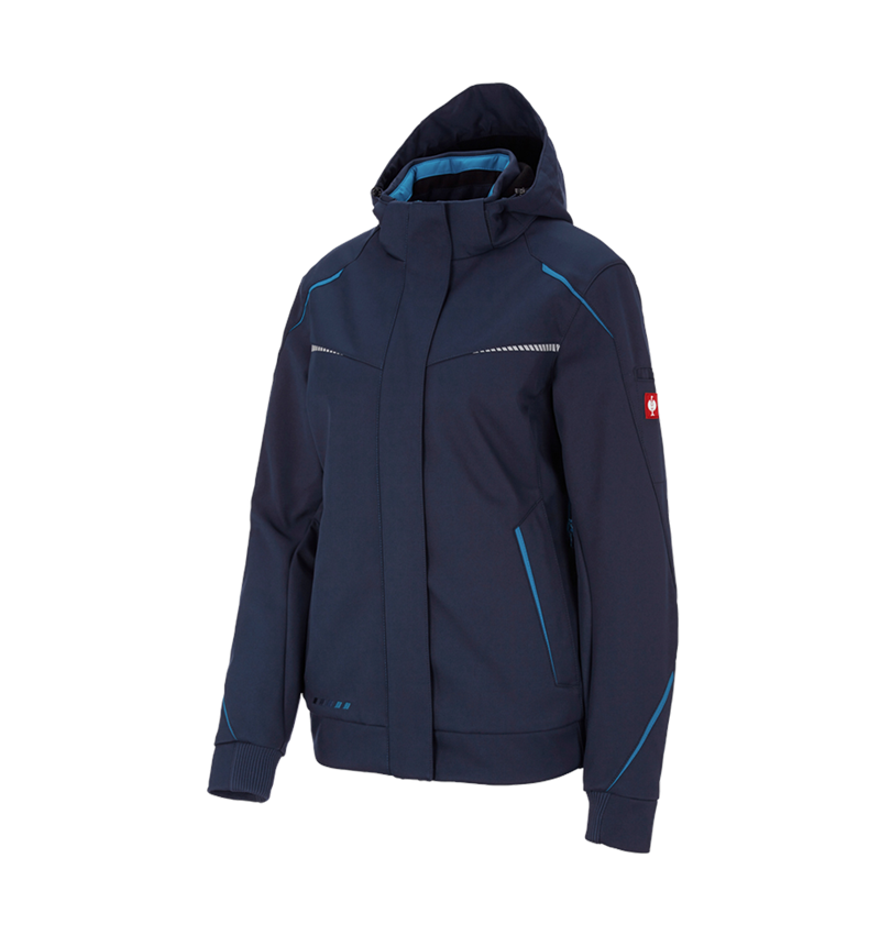 Plumbers / Installers: Winter softshell jacket e.s.motion 2020, ladies' + navy/atoll 4