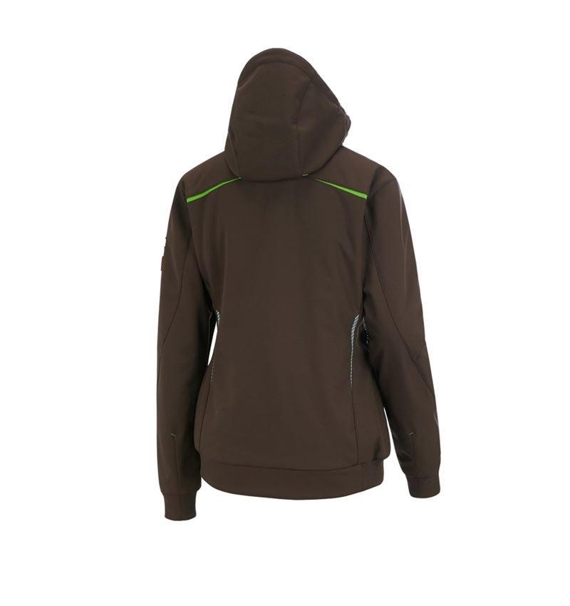 Cold: Winter softshell jacket e.s.motion 2020, ladies' + chestnut/seagreen 5