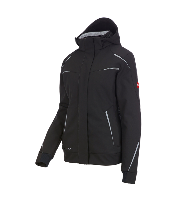 Work Jackets: Winter softshell jacket e.s.motion 2020, ladies' + black/platinum 2