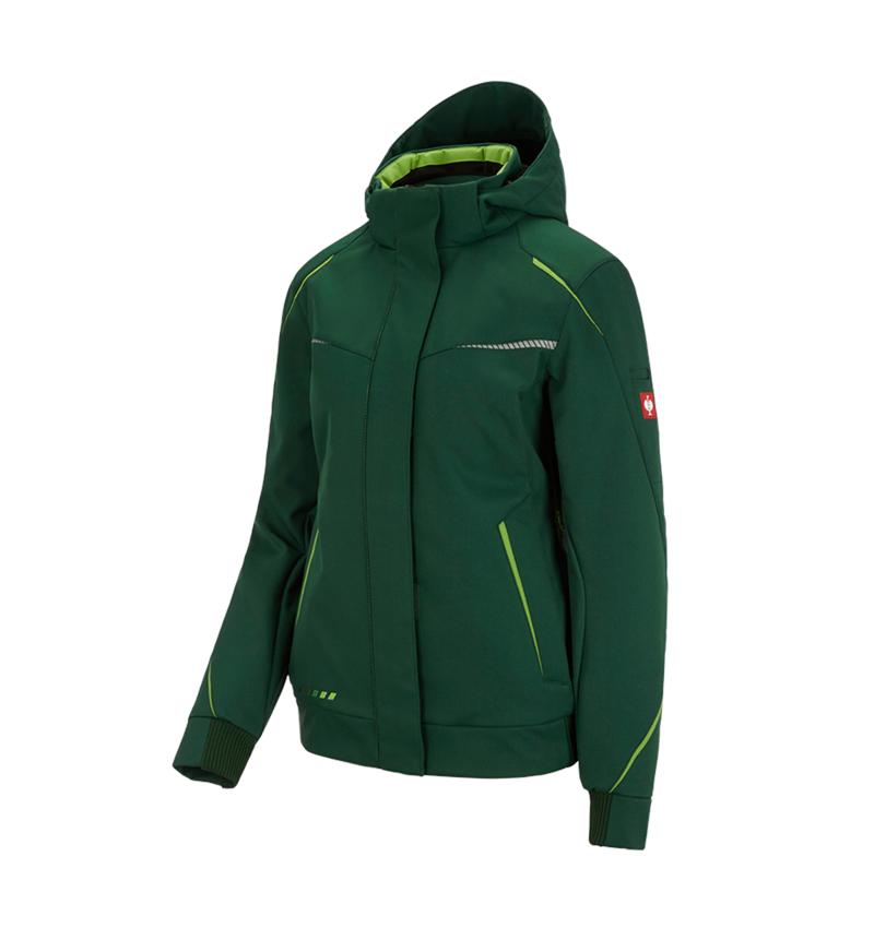 Plumbers / Installers: Winter softshell jacket e.s.motion 2020, ladies' + green/seagreen 2