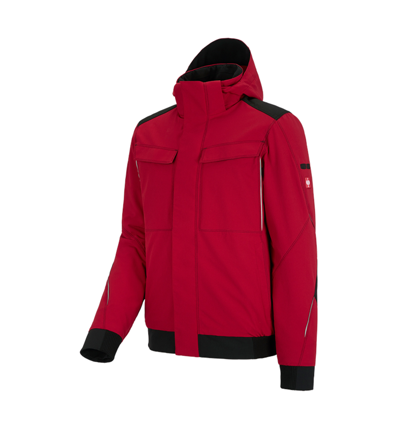 Cold: Winter functional jacket e.s.dynashield + fiery red/black 2