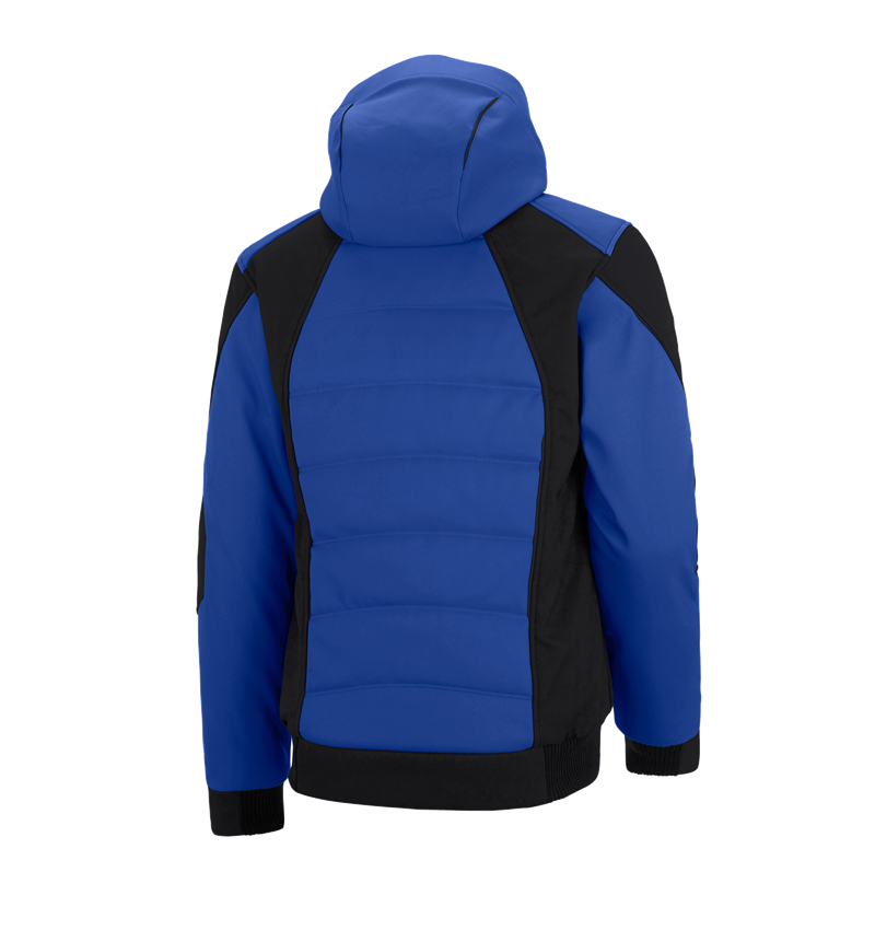 Work Jackets: Winter softshell jacket e.s.vision + royal/black 3