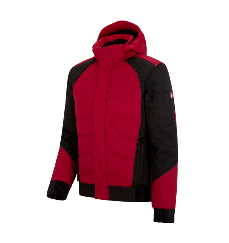 Cold: Winter softshell jacket e.s.vision + red/black 2