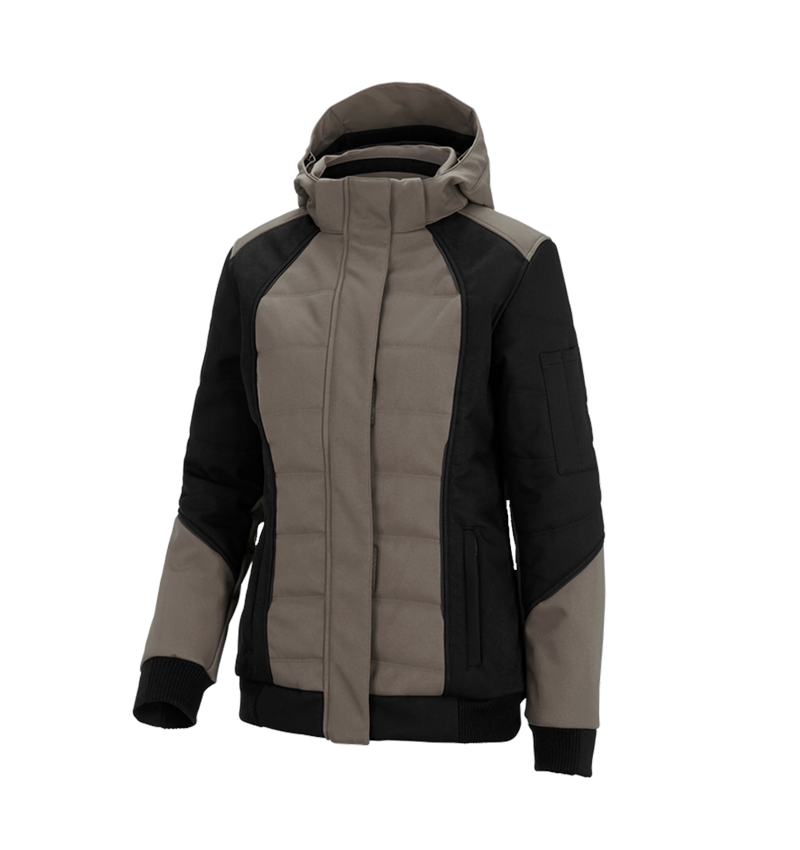 Cold: Winter softshell jacket e.s.vision, ladies' + stone/black 2