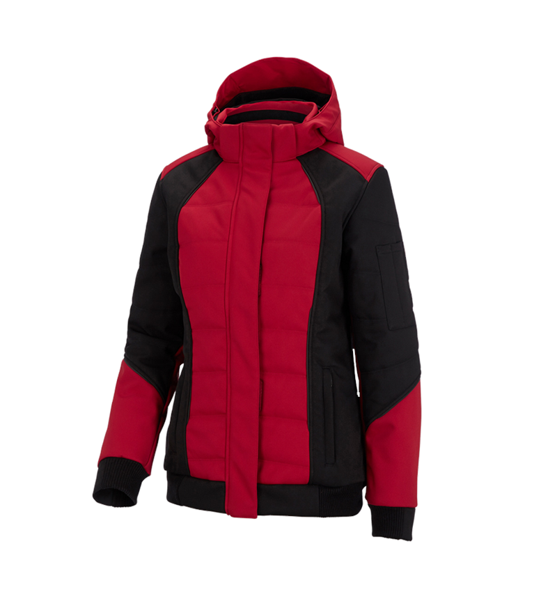 Joiners / Carpenters: Winter softshell jacket e.s.vision, ladies' + red/black 2