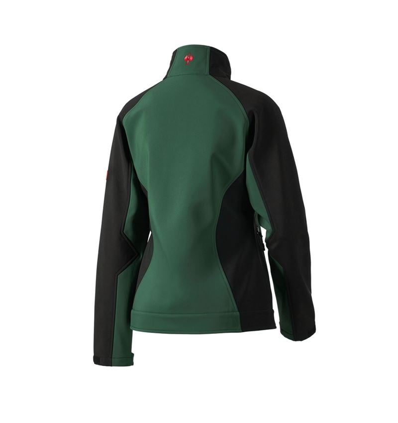 Work Jackets: Ladies' softshell jacket dryplexx® softlight + green/black 3