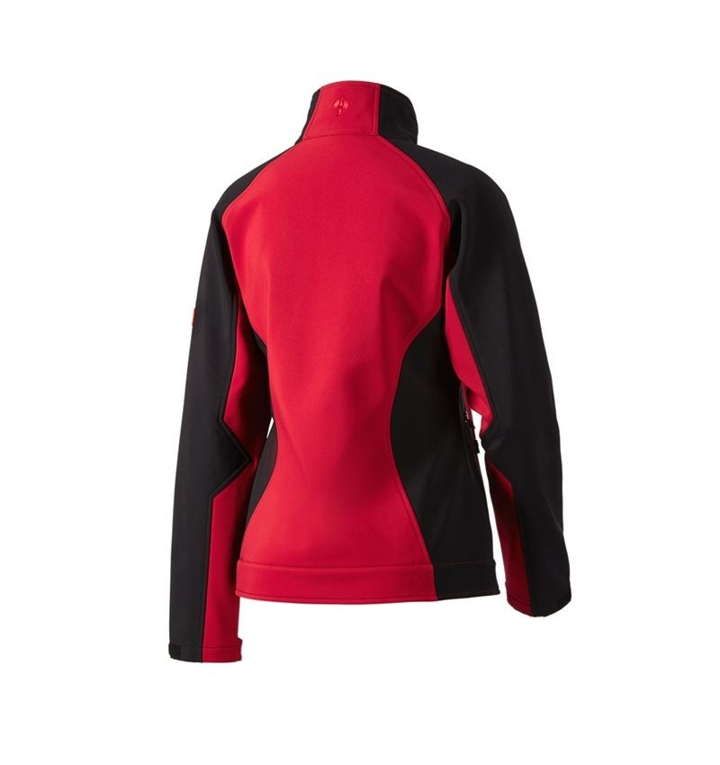 Work Jackets: Ladies' softshell jacket dryplexx® softlight + red/black 5