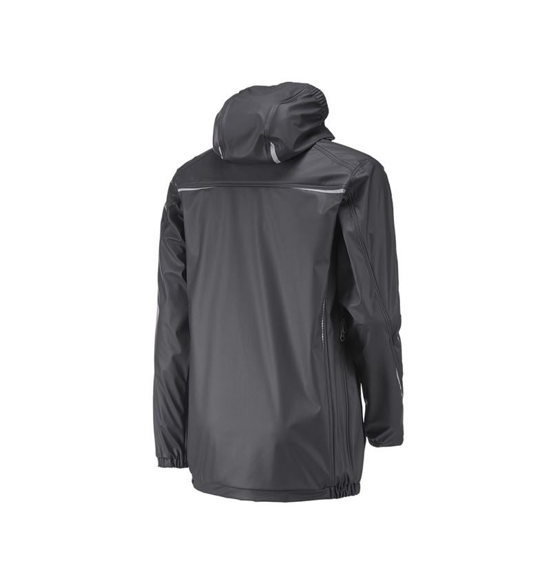 Work Jackets: Rain jacket e.s.motion 2020 superflex + anthracite/platinum 1