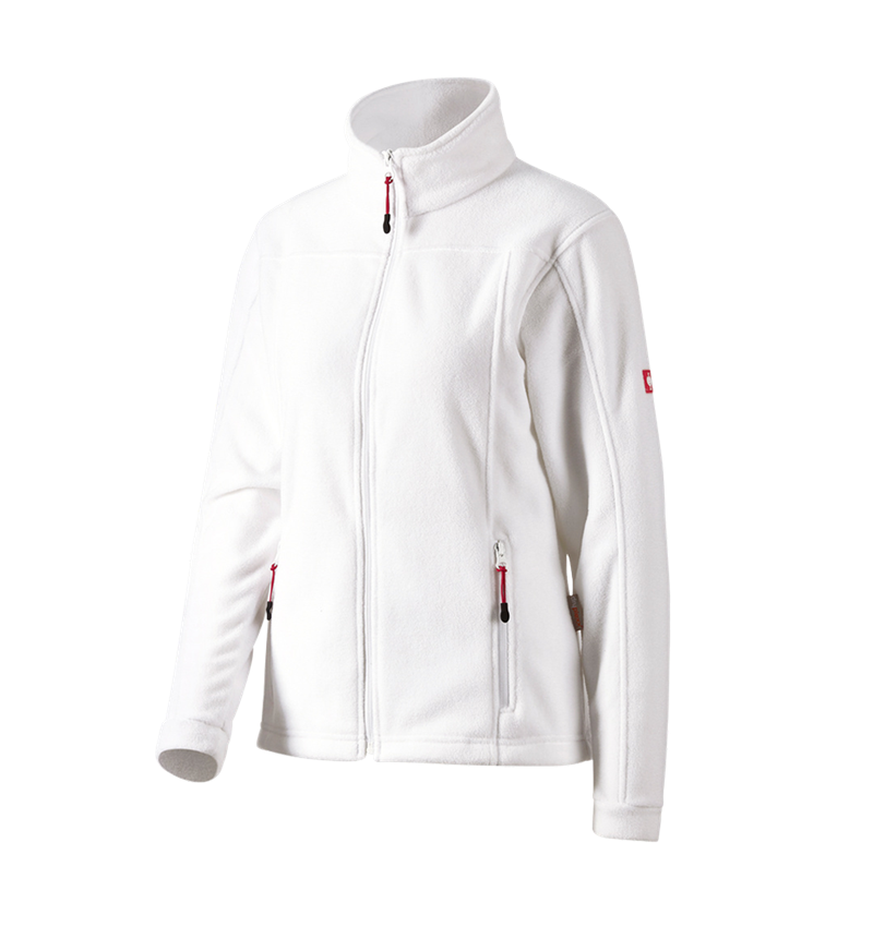 Work Jackets: Ladies' Fleece Jacket e.s.classic + white