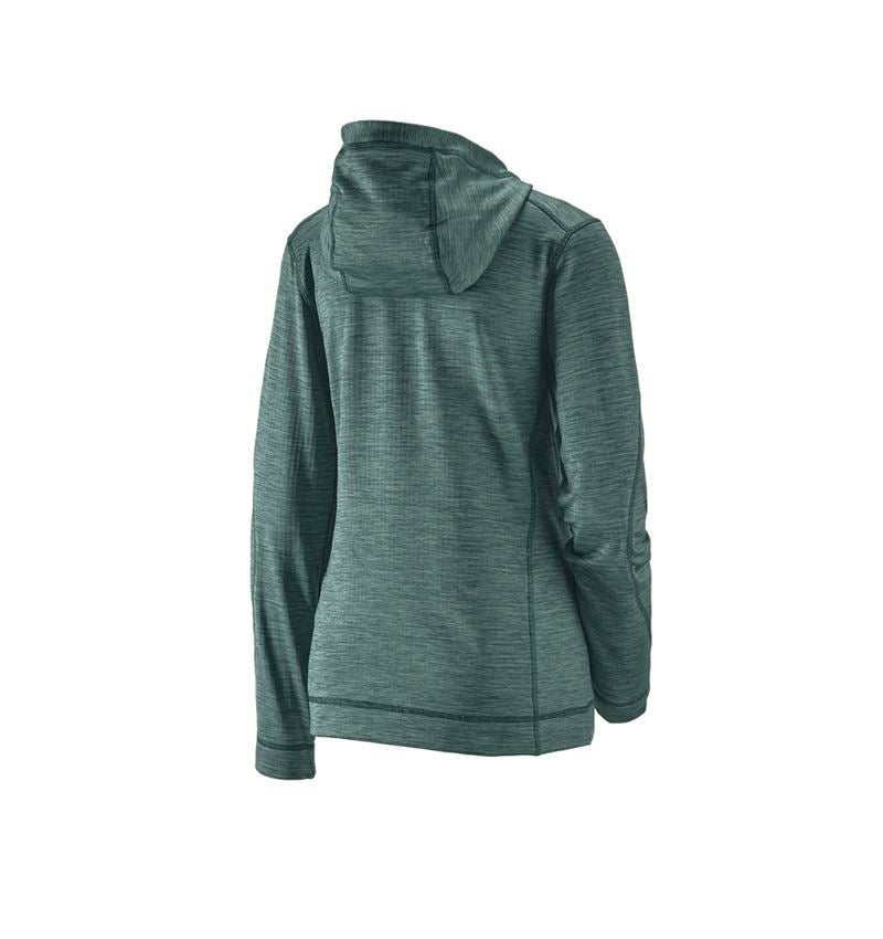 Cold: Hooded jacket isocell e.s.dynashield, ladies' + specialgreen melange 3