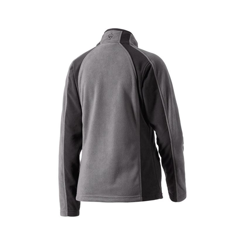 Work Jackets: Ladies' Microfleece jacket dryplexx® micro + anthracite/black 2