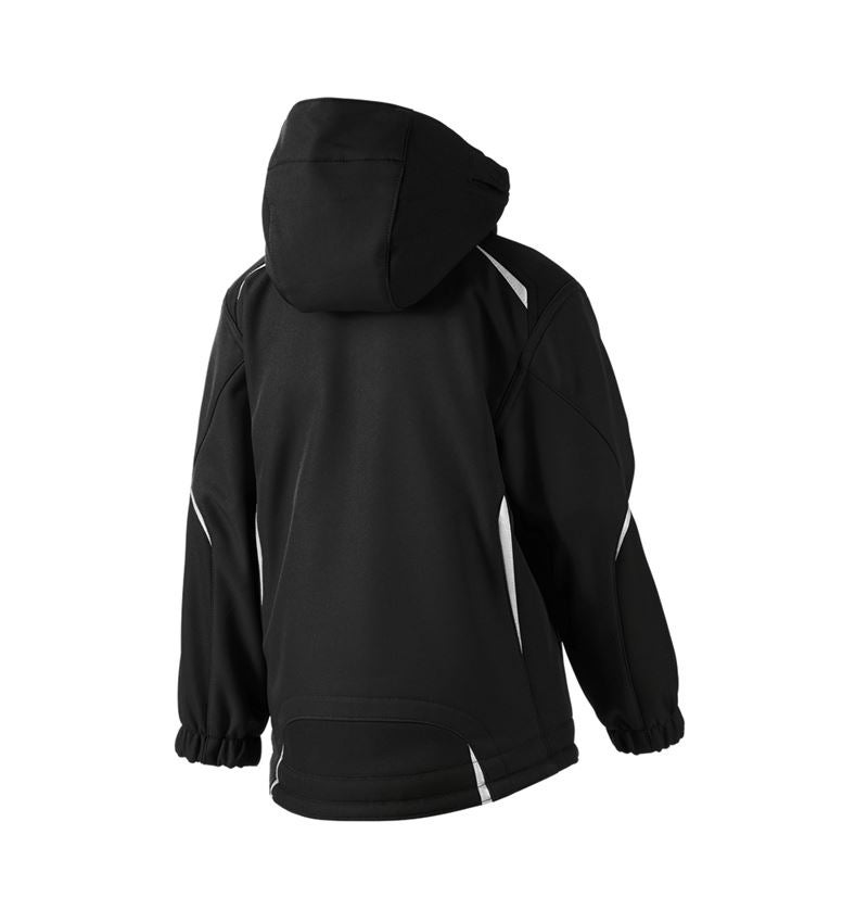 Cold: Children's softshell jacket e.s.motion + black 3