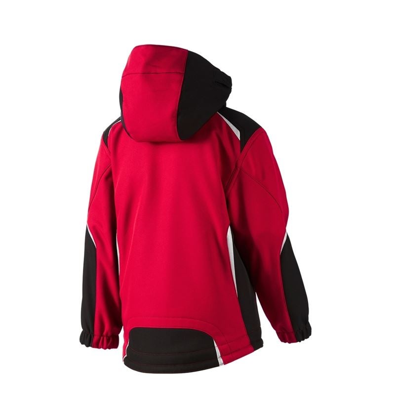 Jackets: Children's softshell jacket e.s.motion + red/black 1
