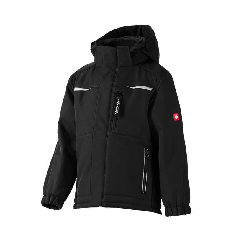 Cold: Children's softshell jacket e.s.motion + black 2