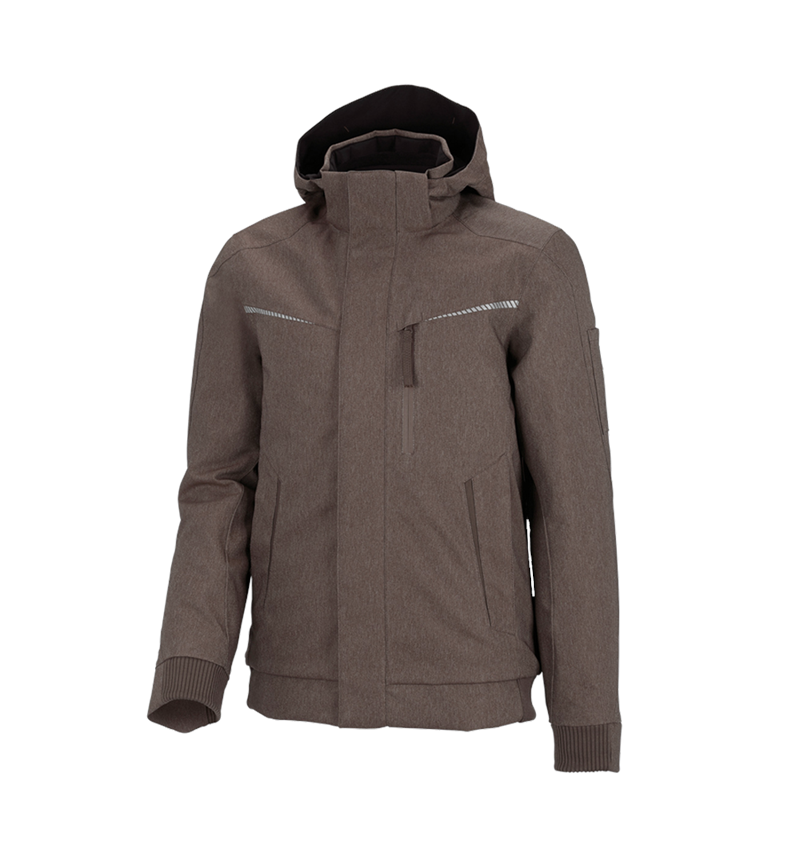 Cold: Winter functional pilot jacket e.s.motion denim + chestnut 2