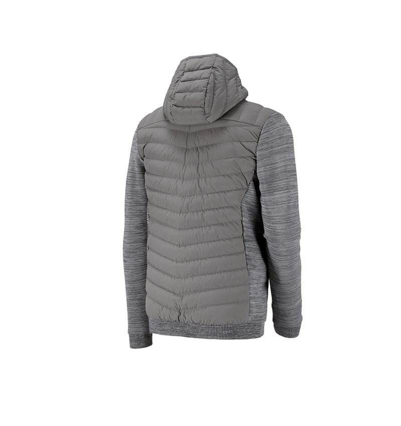 Gardening / Forestry / Farming: Hybrid hooded knitted jacket e.s.motion ten + granite melange 2