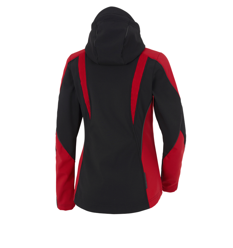 Gardening / Forestry / Farming: Softshell jacket e.s.vision, ladies' + black/red 3