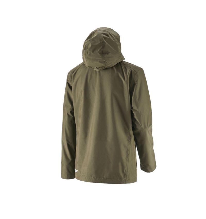 Work Jackets: Rain jacket e.s.concrete + mudgreen 3