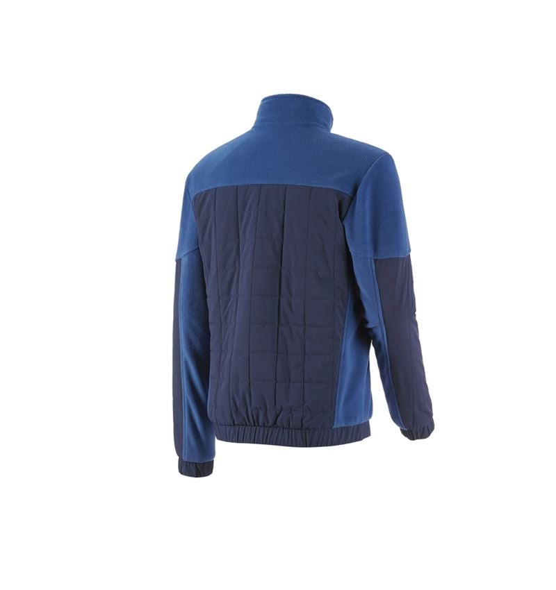 Topics: Hybrid fleece jacket e.s.concrete + alkaliblue/deepblue 4