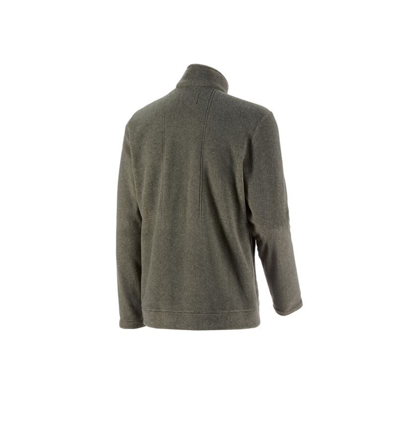 Work Jackets: Fleece jacket e.s.vintage + disguisegreen melange 3