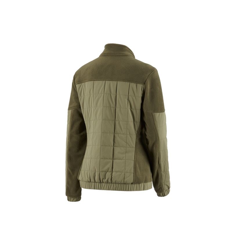 Topics: Hybrid fleece jacket e.s.concrete, ladies' + mudgreen/stipagreen 3
