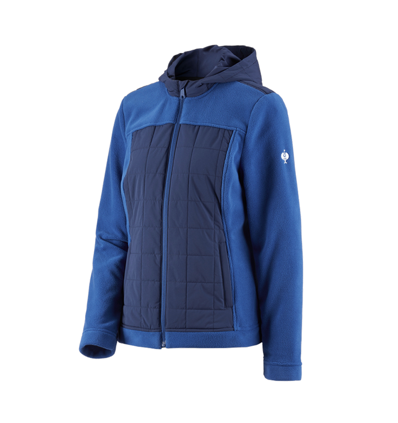 Topics: Hybrid fleece hoody jacket e.s.concrete, ladies' + alkaliblue/deepblue 2