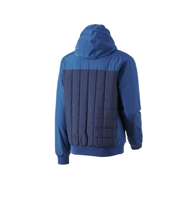 Work Jackets: Hooded pilot jacket e.s.concrete + alkaliblue/deepblue 4